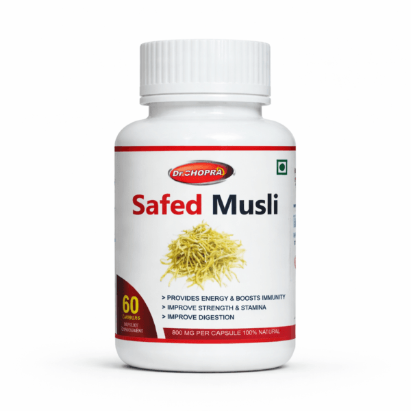 safed musli capsules ayurvedic herbal supplement