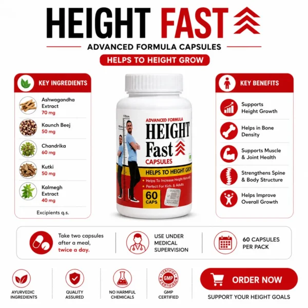 height fast capsules infographics