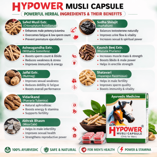 Ayurvedic Energy Capsules for Strength