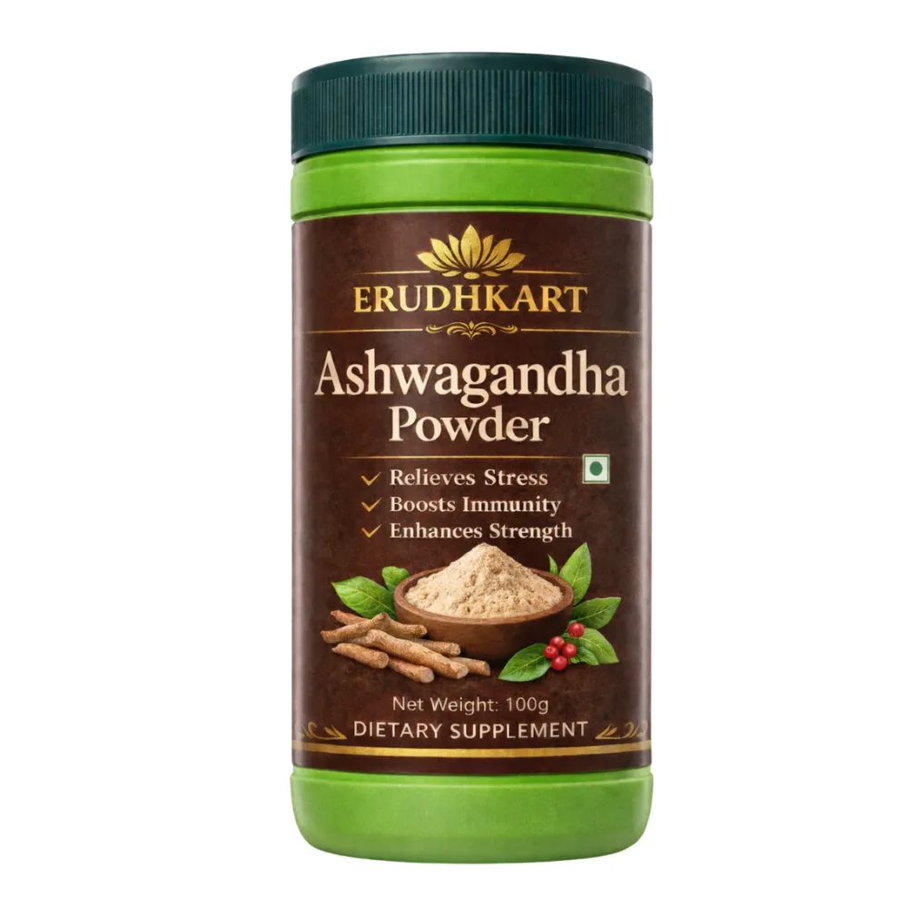 Erudhkart Ashwagandha Powder 100g benefits and uses