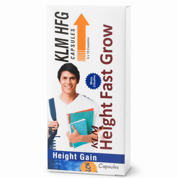 Height Growth Capsules – Herbal Support for Men & Women – 60 Capsules