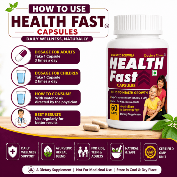 How to use Health Fast Capsules daily wellness supplement