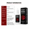 Play More Oil 30ml product information including brand, quantity, product type and storage details