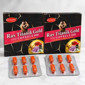 Ras Titanik Gold Combo Pack with 2 Boxes and 12 Capsules Total
