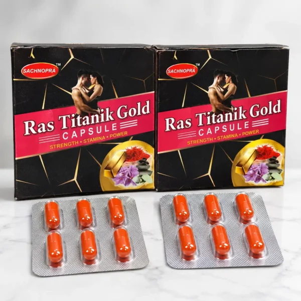 Ras Titanik Gold Combo Pack with 2 Boxes and 12 Capsules Total