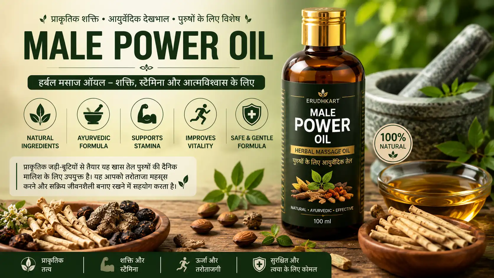 मेल पावर ऑयल क्या है? हर्बल सामग्री, सही चुनाव और उपयोग की जानकारी