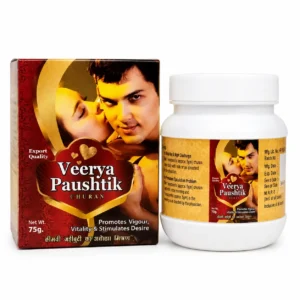 virya paushtik churna 75g box and bottle